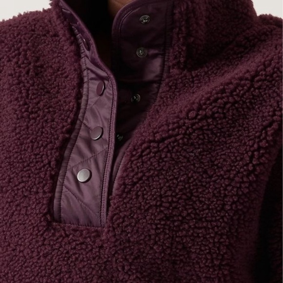 Athleta Sherpa Snap Sweatshirt - Picture 3 of 4